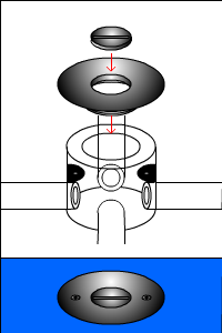 配管のフタの種類(丸穴タイプ　その2)